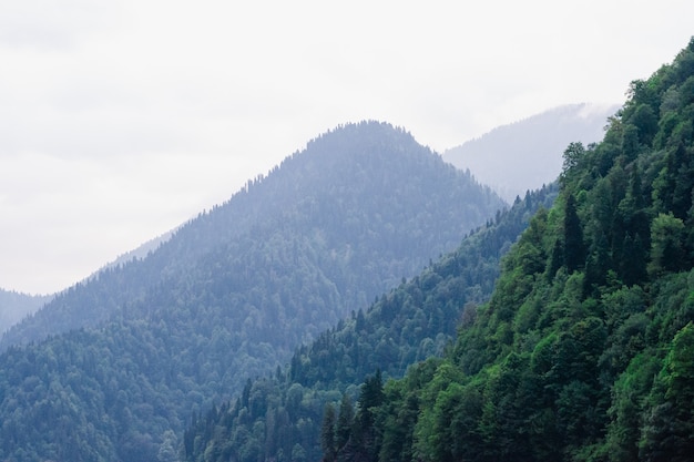 lake ritsa mountain lake mountainous area