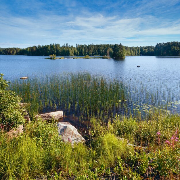 Lake summer view Finland