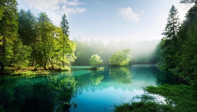 lake in the woods