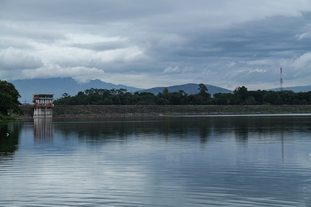 on the lake