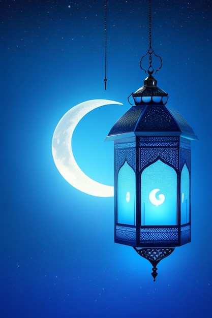 Lamp Light Decoration Islamic Background