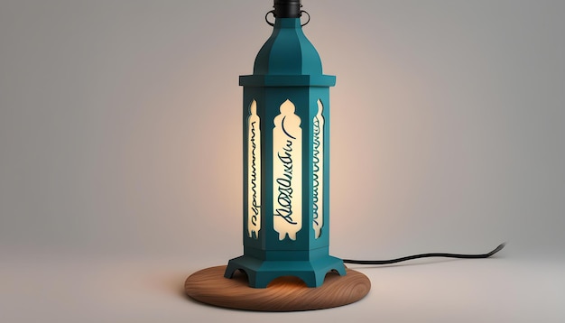 a lamp with the word  brunel  on it