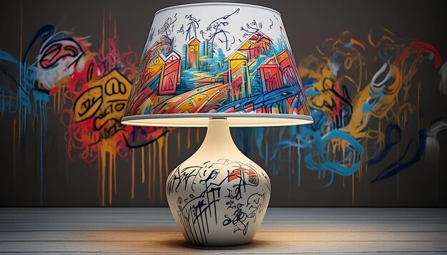 Photo a lamp with the word quot city quot on it