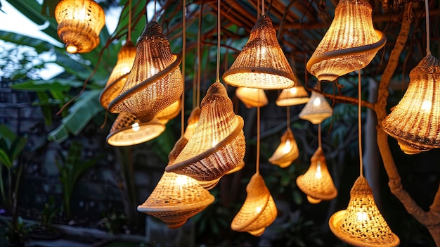 Lamps made from sea shells