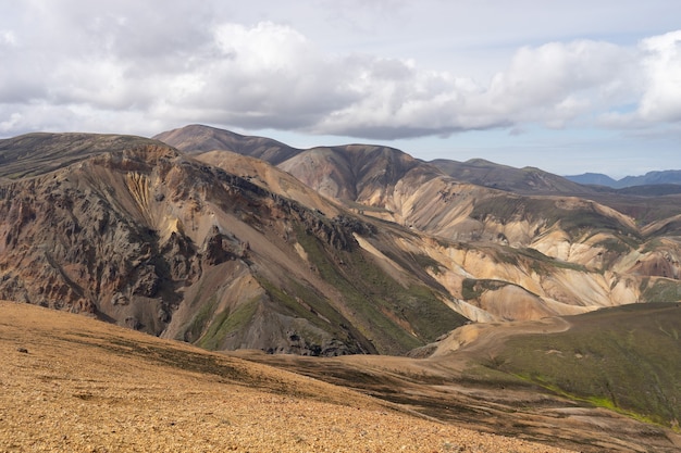 Landmannalaugar Colorful mountains on the Laugavegur hiking trail Iceland