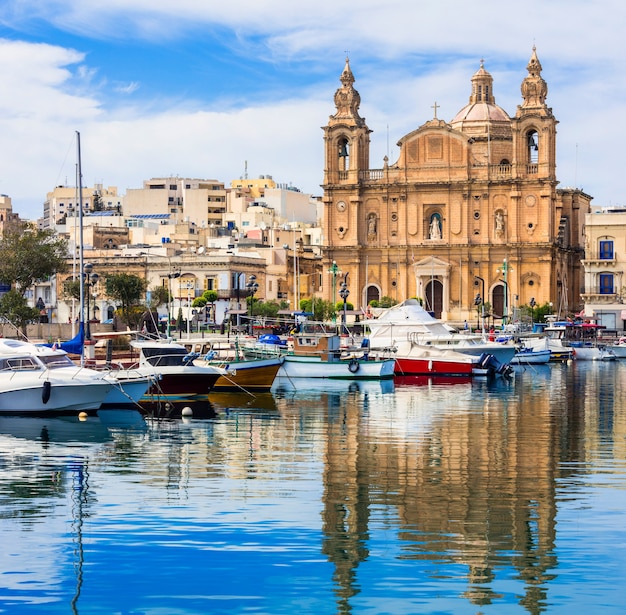 Photo landmarks of malta island