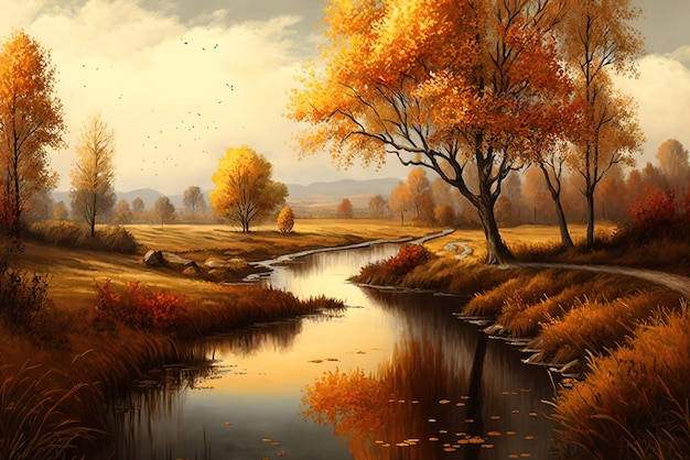 Landscape in Autumn