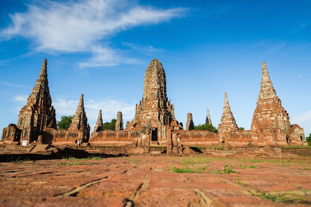 Landscape Ayutthaya Historical Park in Ayutthaya, Thailand.