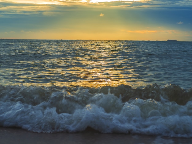 Landscape of Beaches with sea ,  Pattaya Thailand