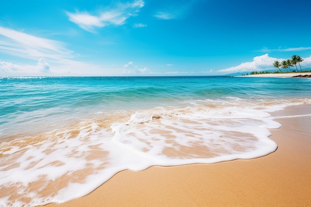 Landscape of a beautiful beach