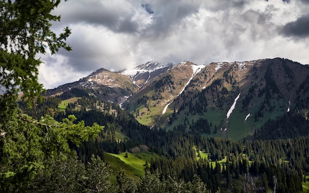 Landscape of the beautiful mountain valley