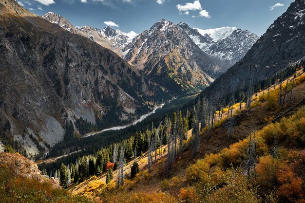 Landscape of beautiful mountains