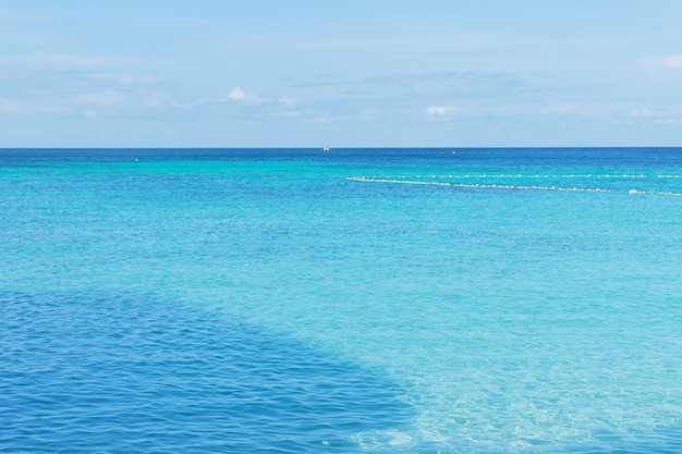 Landscape of blue sea