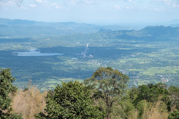 Landscape and blue sky