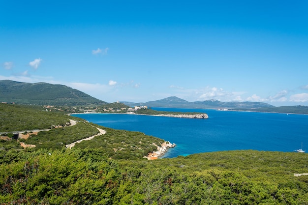 Landscape of coast of Capo Caccia