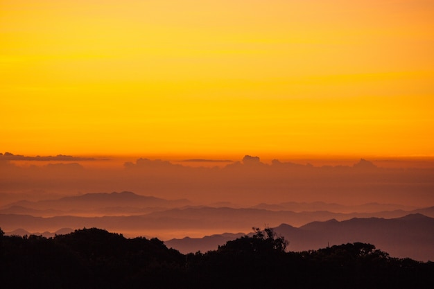 Landscape of Doi inthanon national park, Chiangmai province, Thailand.