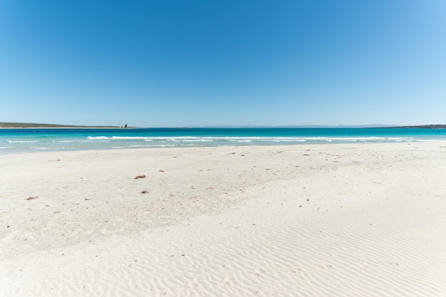 Landscape of empty tropical beach