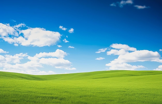 Landscape field skyWindows screensaver copy space