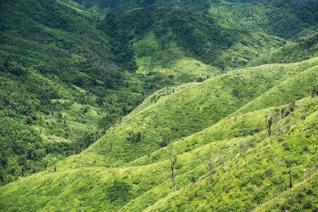 Landscape image of a beautiful mountains ranges view