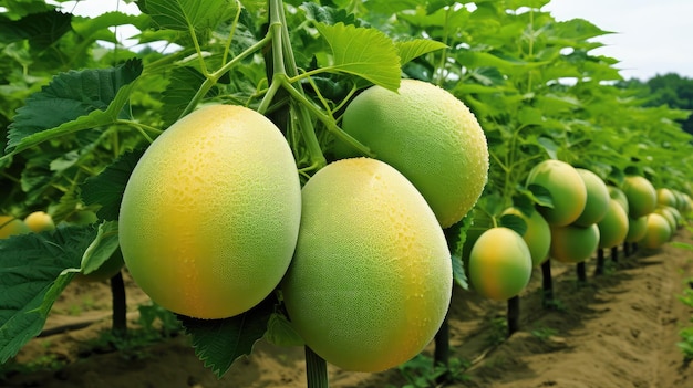 Landscape japan melon cantaloupe