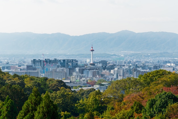 landscape of Kyoto City Japan