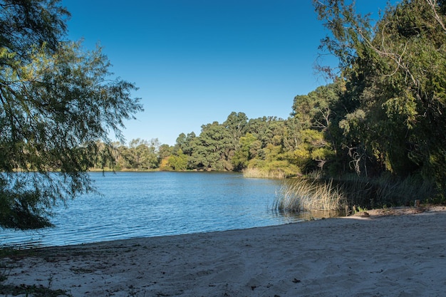 Landscape of a lake in Canelones Uruguay