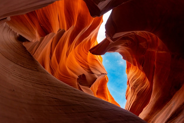 Landscape of Lower Antelope Canyon in Arizona USA