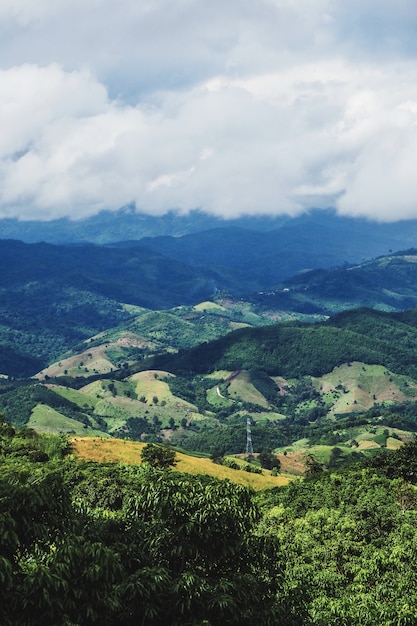 Landscape  of  Mountain in  Nan province Thailand