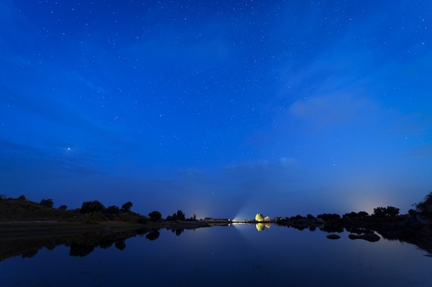 Landscape in the Natural Area of Los Barruecos. Extremadura. Spain.