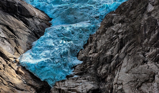 Landscape of norway briksdalsbreen