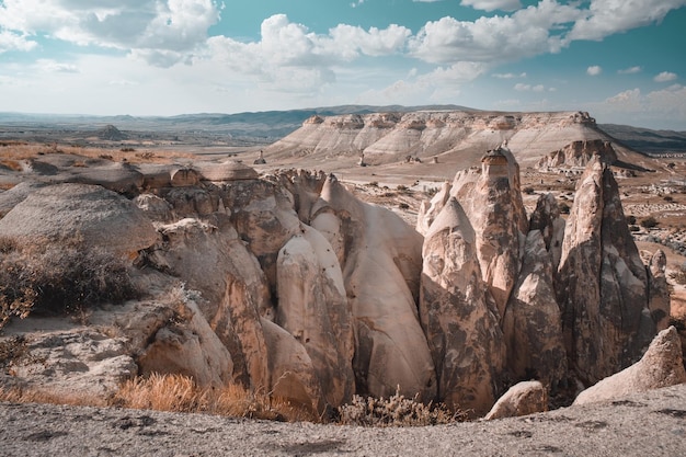 Landscape panorama of Goreme national park valley