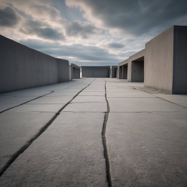 Landscape photography of gray concrete