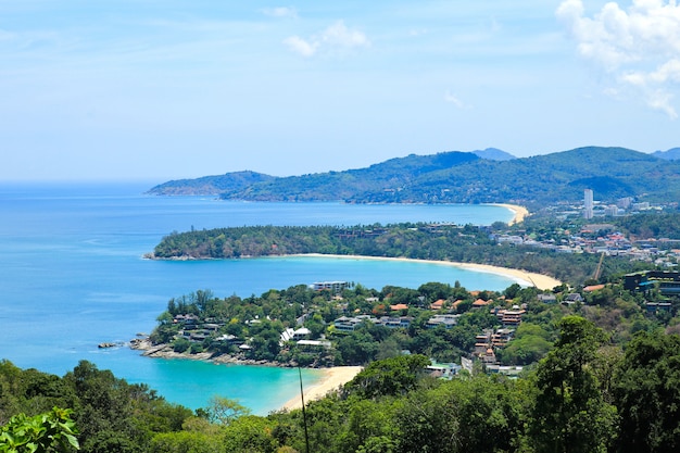 Landscape of Phuket view point, Phuket South of Thailand.