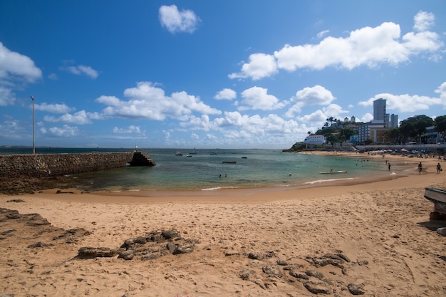 Landscape of Porto da Barra beach