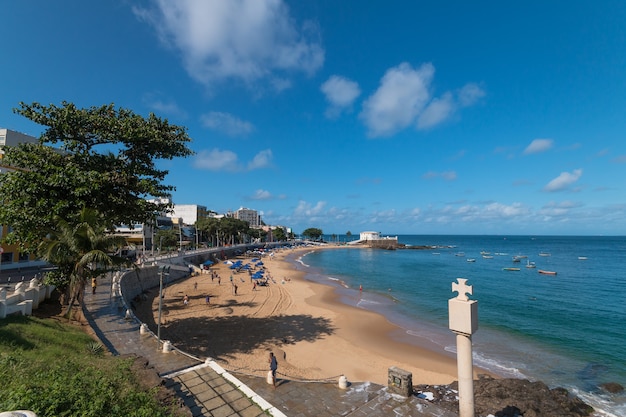 Landscape of Porto da Barra beach