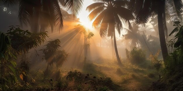 Landscape of rainforest