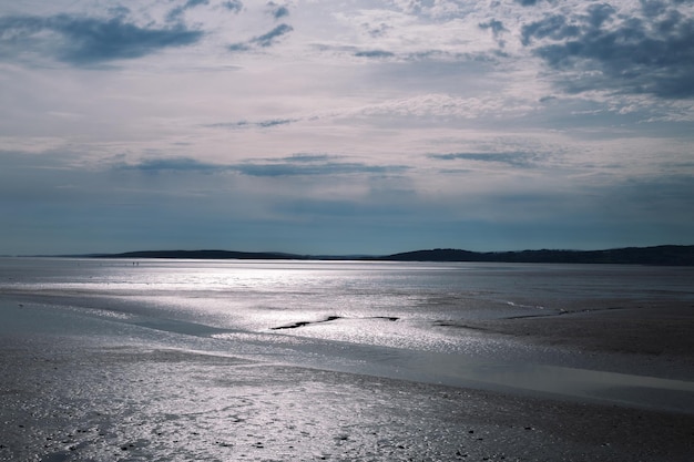 Landscape of the sea at low tide