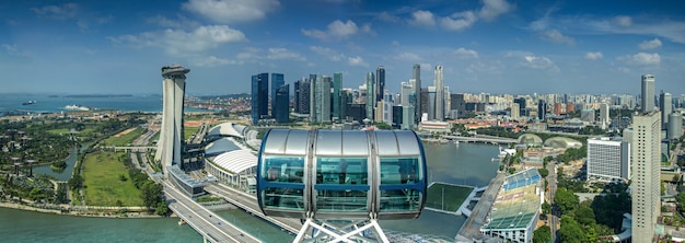 Landscape of Singapore city for Singapore flyer