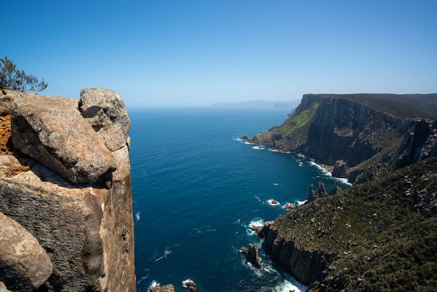 Landscape of Tasman peninsula, Tasmania, Australia