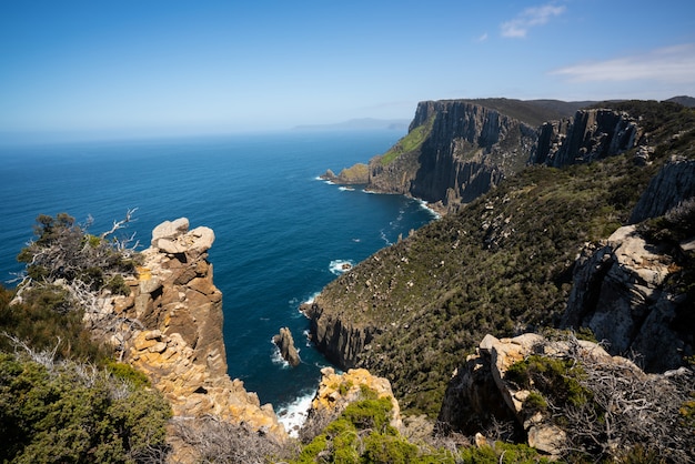 Landscape of Tasman peninsula, Tasmania, Australia