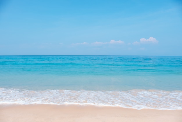 Landscape of tropical beach in summer.