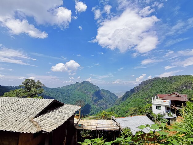 Landscape view from Ban Pha Hee village at Chiangrai province - Chiangrai, Thailand.