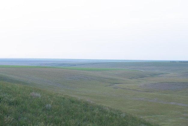 Landscape view of steppe Russian Federation