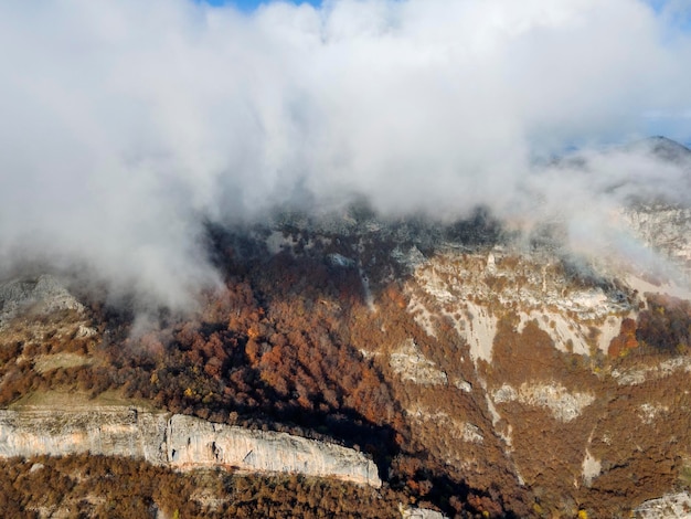 Landscape of Vratsata pass at Balkan Mountains Bulgaria