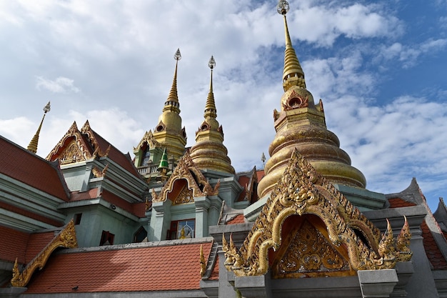 Landscape of Wat Tang Sai temple at Prachuab Khiri Khan province in Thailand this is the public domain