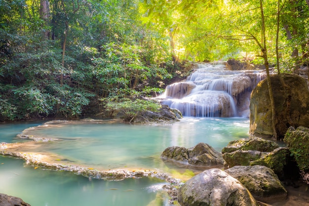 Landscape of a waterfall in the forest