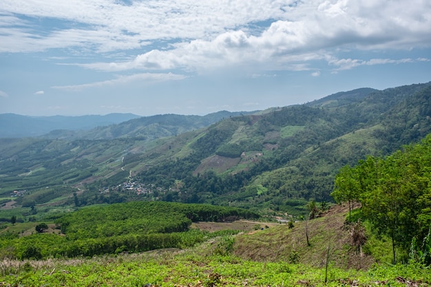 Landscape with clouds