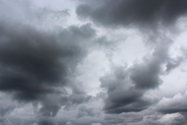 The landscape with dark picturesque stormclouds