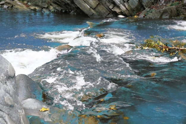 Landscape with river and stones