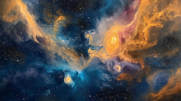 landscapes with swirling nebulae distant galaxies capturing the essence of the infinite expanse and